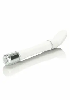 Lulu Satin Scoop Compact Vibrator Velvet-Cote™ 5” Silver Accents