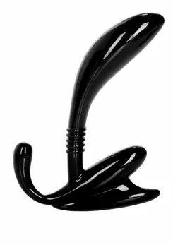 Apollo Curved Prostate Probe Flexible Intimate Massager Black