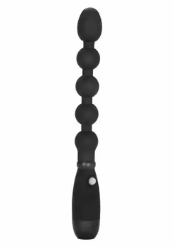 Booty Call Booty Bender Flexible Silicone Beaded Probe 18cm Black