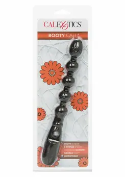Booty Call Booty Bender Flexible Silicone Beaded Probe 18cm Black