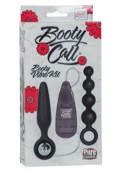 Booty Call Booty Vibro Kit - Multi-Function Silicone Set with Vibrating Bullet