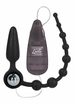 Booty Call Booty Double Dare Silicone Intimate Set, Black, 3-Piece Kit