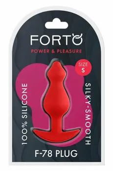 FORTO F-78 POINTEE Plug Small Red Premium Silicone Bead Design