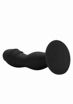 CalExotics Silicone Anal Stud Intimate Plug with Suction Cup Black