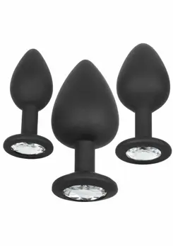 CalExotics Silicone Gem Anal Kit - 3-Piece Graduated Plug Set