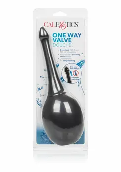 CalExotics One Way Valve Douche - Hygienic Cleaning System, Black