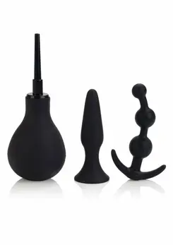 Anal Explorer Kit Advanced Silicone Set with Douche & Probes 3 pcs