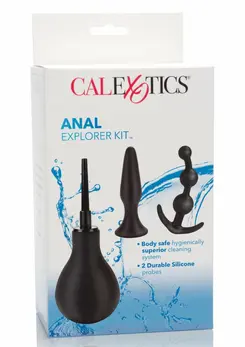 Anal Explorer Kit Advanced Silicone Set with Douche & Probes 3 pcs