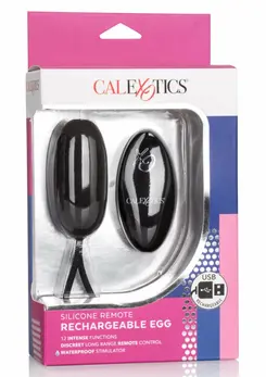 CalExotics Remote Rechargeable Egg Silicone Wireless 12-Mode Purple