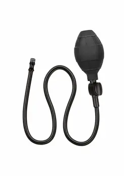 CalExotics Silicone Inflatable Plug Weighted Flexible 3” Black