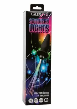 CalExotics Southern Lights Vibrating Light Up Anal Probe Silicone USB
