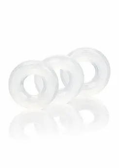 CalExotics 3 Stacker Rings Silicone Adjustable Comfort Set