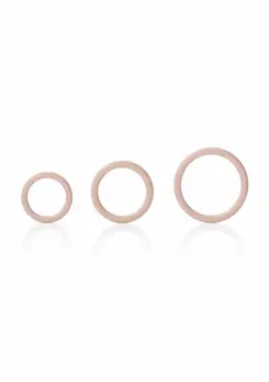 CalExotics Silicone Support Rings Set - Flexible, 3 Sizes, Black