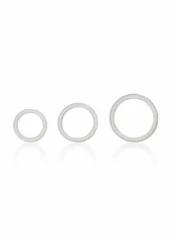 CalExotics Silicone Support Rings Set of 3 Flexible Sizes Black