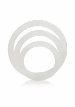 CalExotics Silicone Support Rings Set of 3 Flexible Sizes Black