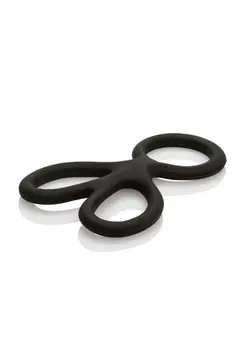 CalExotics Silicone Ball Spreader Triple Support Ring Black