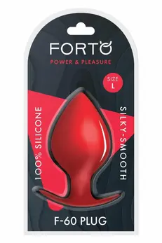FORTO F-60 SPADE Large Red Premium Silicone Plug, Anchor Base