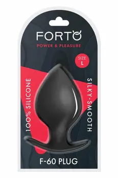 FORTO F-60 SPADE Large Black Premium Silicone Plug