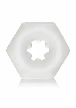 Sexagon Enhancer Support Ring TPE Hexagon Shape Flexible Clear