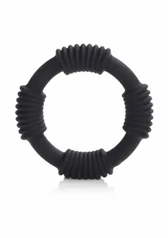 Adonis Hercules Silicone Ring Black - Flexible Anatomical Enhancer