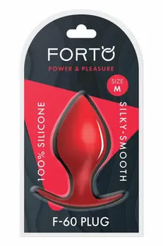 FORTO F-60 Spade Medium Red Premium Silicone Plug 100% Silky-Smooth