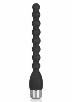 CalExotics Silicone Bendie Power Probe Flexible Beaded Massager Black
