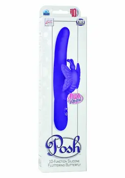 Posh Fluttering Butterfly Silicone Intimate Machine 10-Function Pink 4.5”