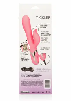 Enchanted Tickler Multi-Function Silicone Massager Waterproof Pink