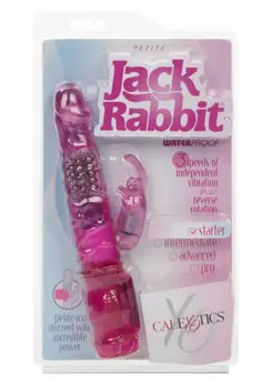 California Exotic Petite Jack Rabbit Compact Dual-Action Vibrator 4.75”
