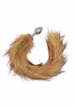 CalExotics Running Wild Tail Metallic Probe with Synthetic Fur Tail