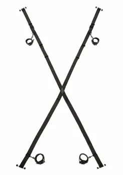 Nocturnal Over The Door Cross Adjustable Restraint System Black