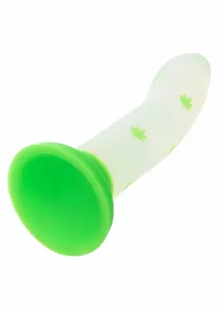 Glow Stick Leaf Silicone Model with Glow-in-the-Dark Leaf Pattern, Medium