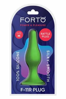 FORTO F-11R RATTLER LUNGO Medium Green Silicone Intimate Device