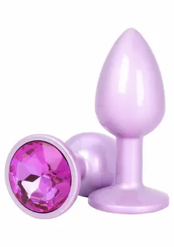 ToyJoy HAPPINESS Shine Like A Star Plug with Gemstone Accent, Silicone, Black