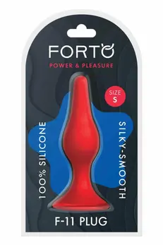 FORTO F-11 LUNGO Small Red Premium Silicone Model with Suction Base