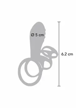 ToyJoy Halo Halo C-Ring Sleeve Intimate Silicone Ring Vibrating Black