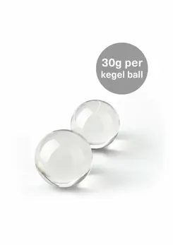 TOYJOY GLASS WORXX Pearl Drops Weighted Kegel Training Balls Glass