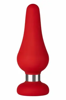 FORTO F-21 Tear Drop Large Intimate Plug Red Premium Silicone