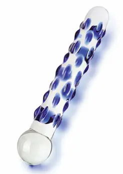TOYJOY GLASS WORXX Diamond Dazzler Dong Blue Glass Intimate Model
