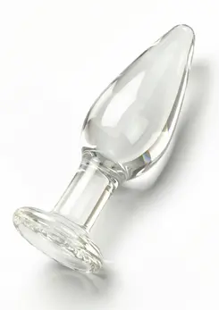 TOYJOY GLASS WORXX Star Sparkler - Glass Plug, Tapered, Clear