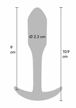ToyJoy Smooth Plug Medium Silicone Anal Model 10.9cm Black