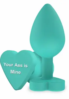 ToyJoy Booty Sweethearts Silicone Plug Heart Base Black Medium