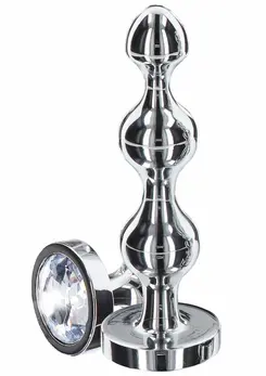 TOYJOY Diamond Star Beads Large Aluminium Plug with Silver Jewel