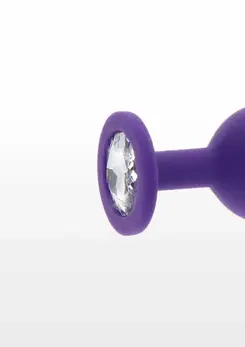 TOYJOY Diamond Booty Jewel Large Silicone Plug with Gemstone Accent