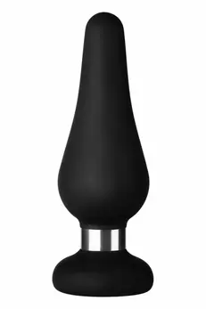 FORTO F-21 Tear Drop Medium Black Premium Silicone Plug