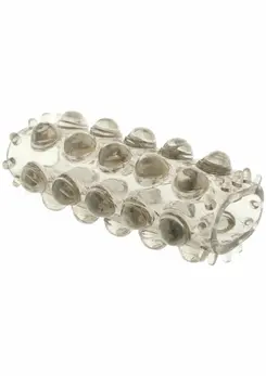 TOYJOY Power Stretchy Sleeve Transparent TPE Dual Stimulation System