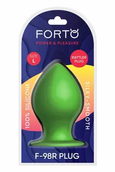 FORTO F-98R Rattler Cone Large Green Silicone Plug with Suction Base