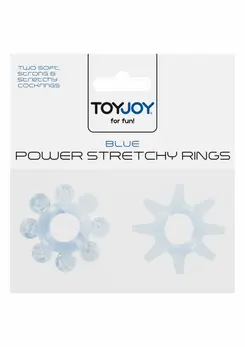 TOYJOY Power Stretchy Rings Set 2 pcs TPE Flexible Waterproof Black
