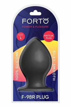 FORTO F-98R Rattler Cone Large Black Premium Silicone Plug