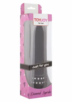 ToyJoy Diamond Superbe Vibrator Classic Design with Rhinestone Accents 19 cm
